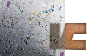 Cristal para la puerta interior de la casa